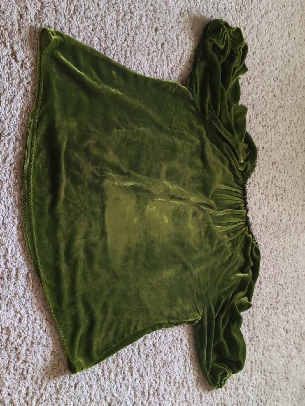 Sundance green velvet top Sz L - Picture 4 of 6